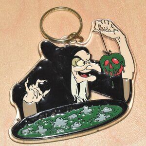 Vintage Disney Snow White Wicked Witch Apple Key Chain